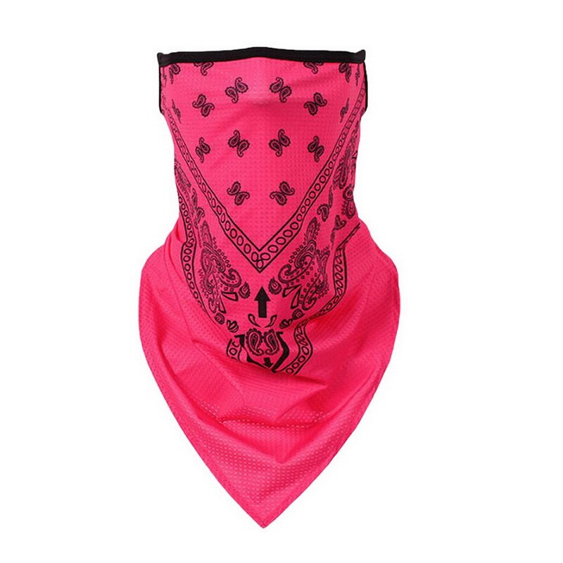 Unisex kvinder herre åndbar trekant bandana halvt ansigt halstørklæde mænd kvinder tørklæde: A9