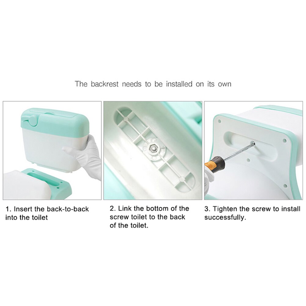 3 in 1 Kids Toddler Potty Toilet Training Seat Step Stool with Splash Guard