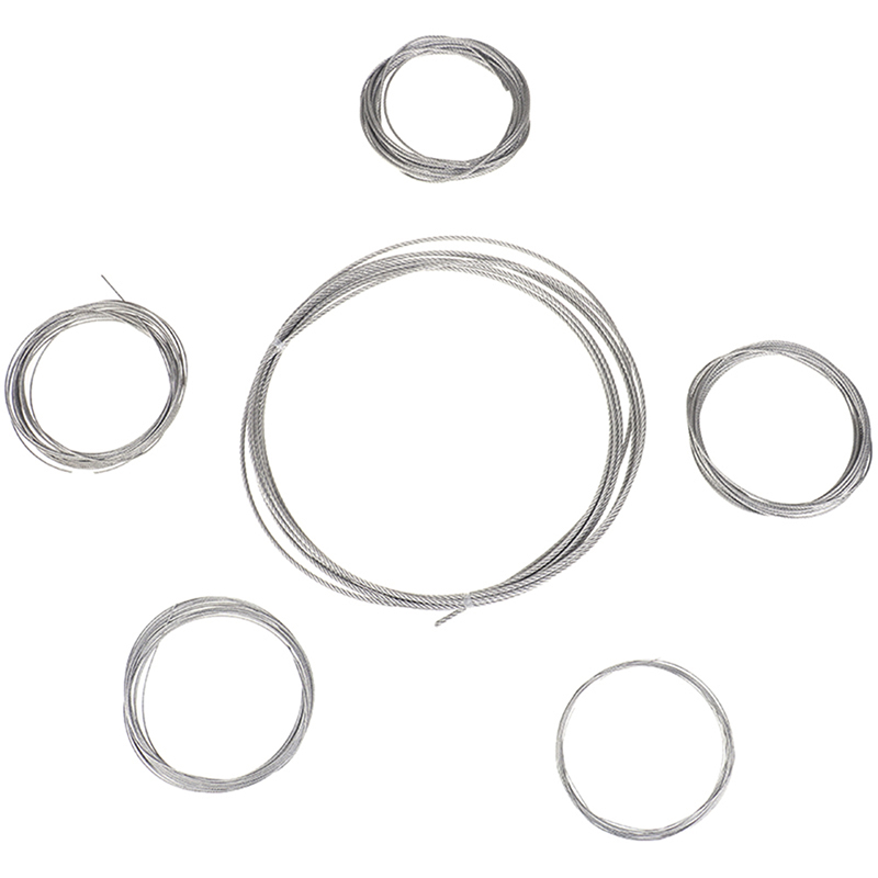5M Stainless Steel Soft Wire Rope Soft Fishing Lifting Cable Clothesline 7*7 Structure Diameter 0.5/1/1.2/1.5/2/3mm