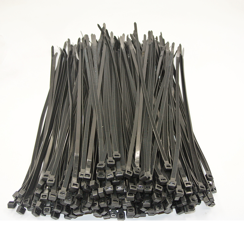 250Pcs 5X350Mm Zelfsluitende Nylon Kabelbinders Wit Zwart Plastic Zip Tie Loop Wire Wrap zip Ties