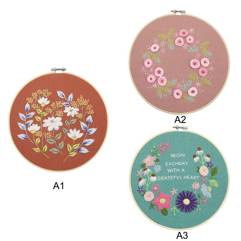 Three-dimensional Embroidery Flowers Production Adult Beginners Introduction Hand-embroidered DIY Materials
