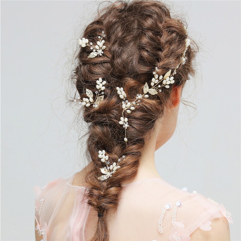 Tiara de novia dorada hermosa y diademas para mujer accesorios para el cabello de Mujer Accesorios para el cabello para la boda