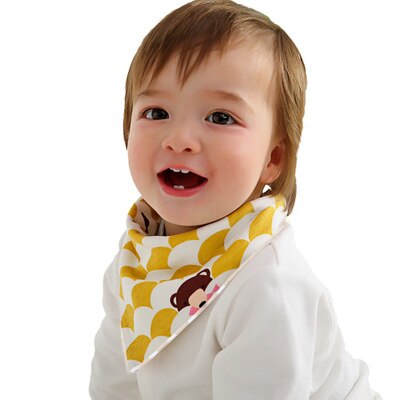 Baby Bibs Waterproof Triangle Cotton Cartoon Child Baberos Bandana Bibs Babador Dribble Bibs Newborn Slabber Absorbent Cloth