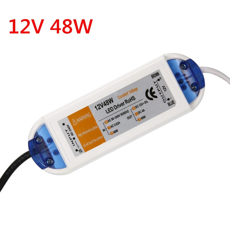 12 Volt Voeding 12 V LED Driver 18W 28W 48W 72W 100W AC 110V 220V naar 12 V DC Verlichting Transformator Adapter voor LED Strip CCTV