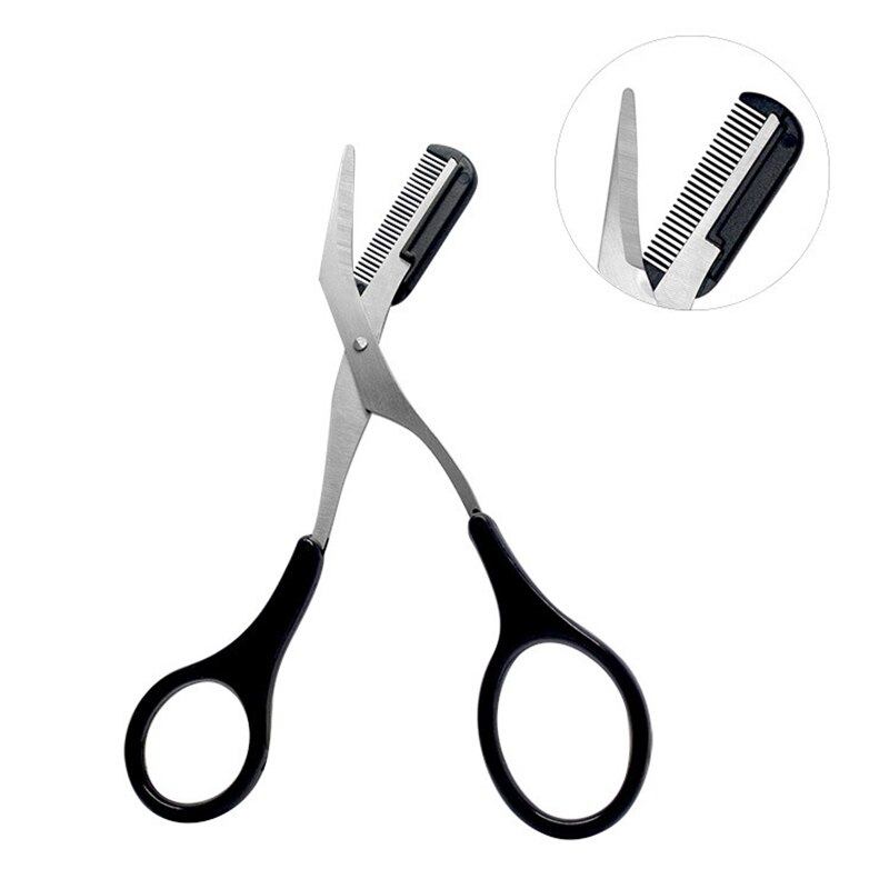 3 farbe Augenbraue Trimmer Schere mit Wimpern Kamm Haar Schere Edelstahl Augenbraue Rasierer Körperpflege machen-hoch Zubehör