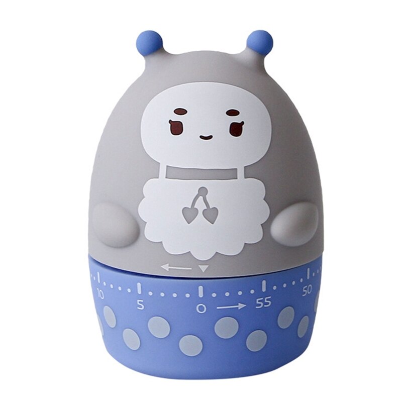 Kitchen Timer Count Down Alarm Cooking Reminder Cooking Timer Baking Time Animal Shape for Cooking Timer Durable: Gray