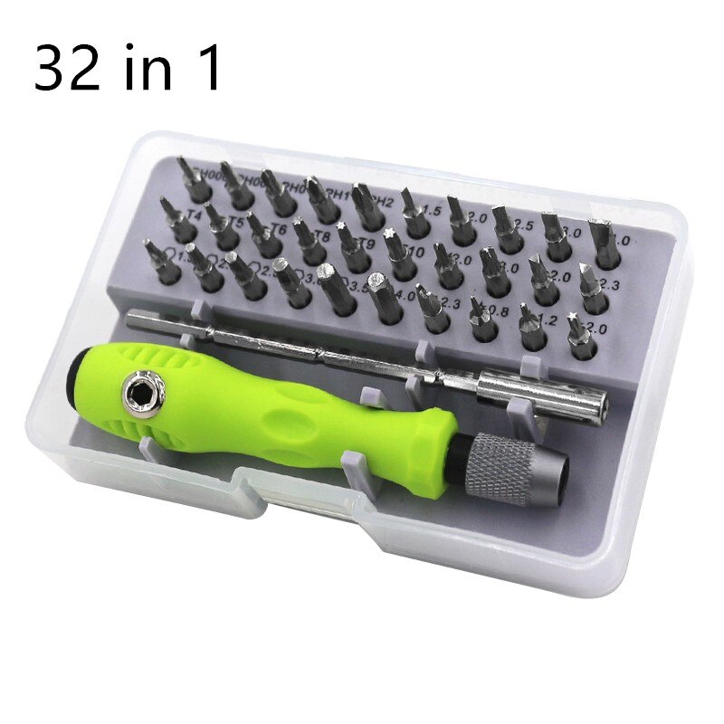 Impact Screwdriver Set Industrial Grade Multifunctional Heavy Duty Shock Screwdriver Bits Screw Extractor Repair Hand tools: 32 in 1