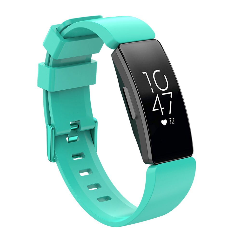 Silikon Sport Band Für Fitbit inspirieren HR Smartwatch Armbinde Ersatz Band Für Fitbit Inspirieren Armbinde Zubehör: blaugrün Grün / Pro inspirieren S Größe