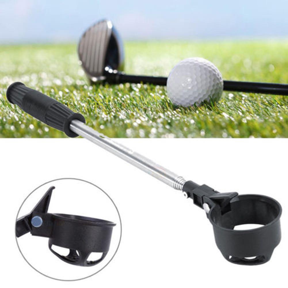 Portable Stainless Steel Shaft Telescopic Golf Ball Pick Up Retriever Scoop Chic