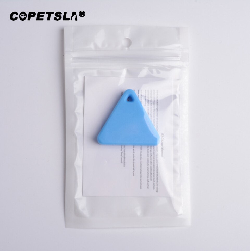 Copetsla 1 sztuk Pet inteligentny lokalizator Bluetooth pies GPS kamera lokalizator pies przenośny Alarm Tracker dla brelok etui wisiorek: Blue C  with battery