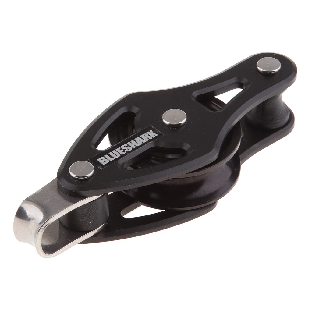 28mm Sheaved Fiddle Block - Boat Sailing Rigging Single Roller Pulley Hanging Towing Lifting Wheel for 8mm 5/16 inch Wires