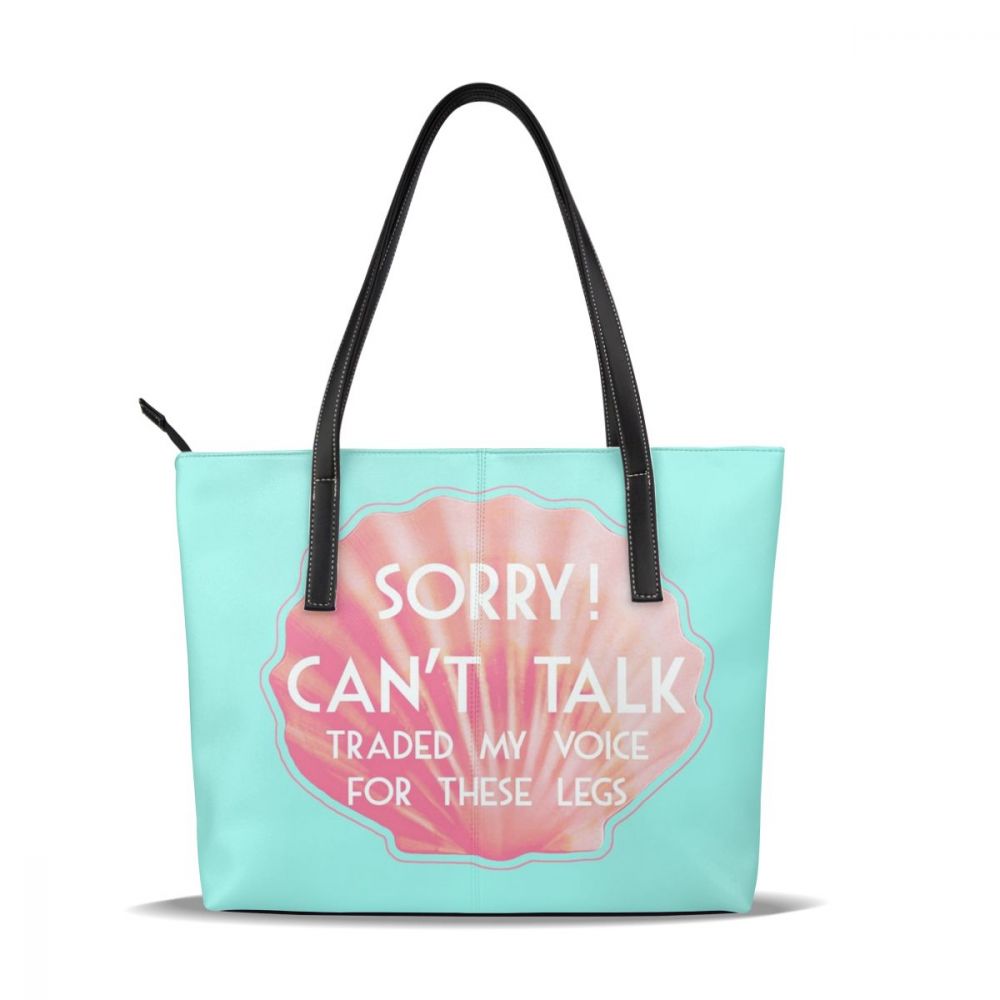 Shell håndveske shell top-håndtak vesker kvinne mønster lær tote bag tenåring trend kvinner håndvesker: En havfruehandel