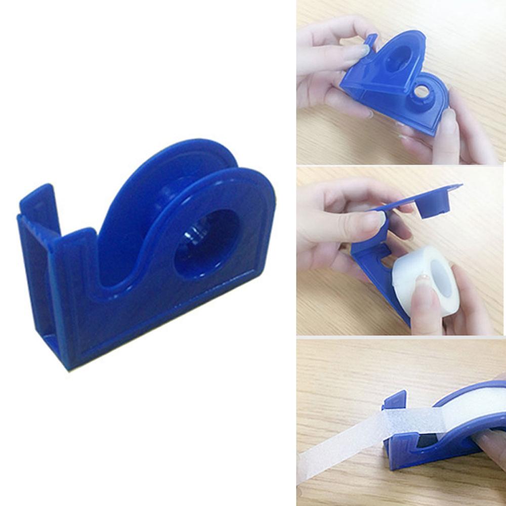 2 stk øjenvippeforlænger tape cutter podning øjenvipper skæring klæbende tape holder makeup værktøjer abs tape cutter tilfældig farve