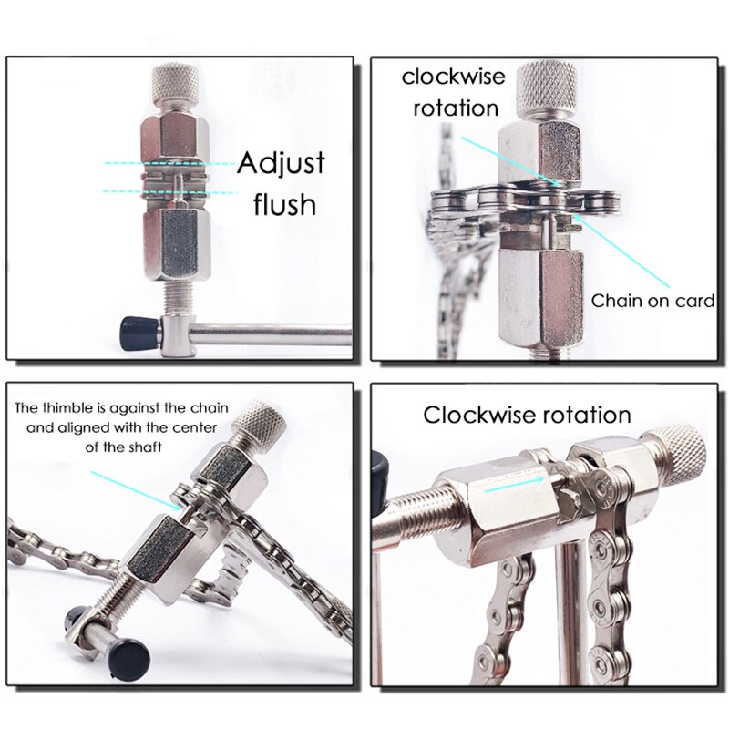 4 Stuks Fiets Reparatie Tool Sets Kits Keten Crank Wiel Extractor Pedaal Remover Puller Tool Outdoor Fietsen Mtb Fiets As remover