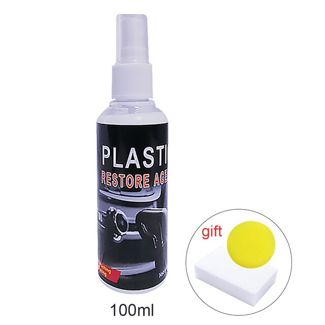 Plasltic Restoer Automotive Interior Plastic, Rubber, Leather Retreading Agent with Sponge: blue