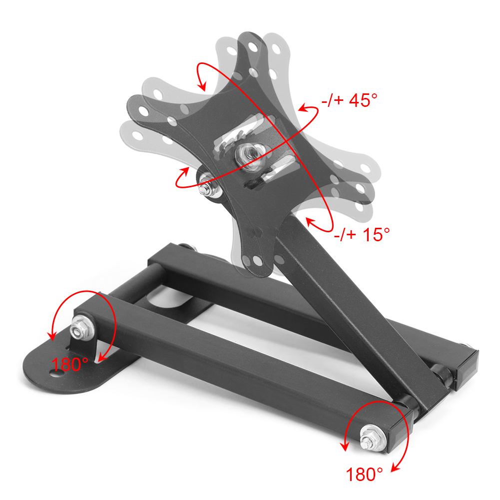 Universal Retractable TV Rack Wall Mount Bracket 17 to 32 inch LCD Monitor Left and Right Retractable Adjustment Angle