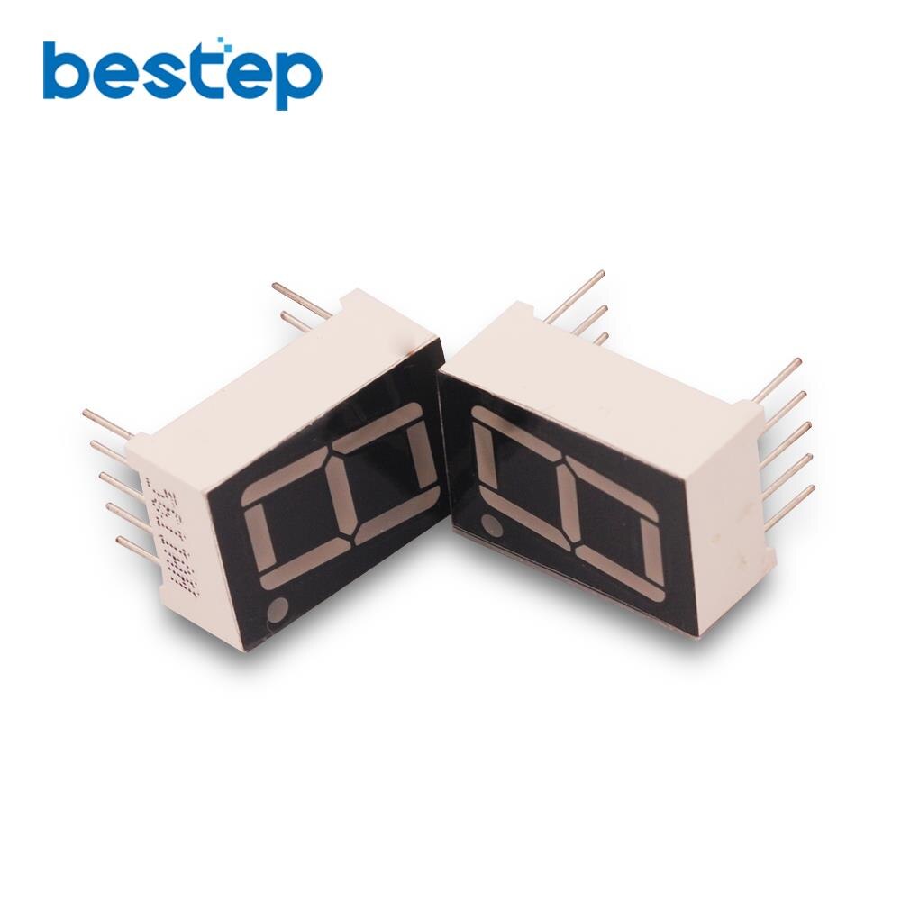 10PCS 0.56inches 7 Segment 1 Digital LED Display Super Red Common Cathode