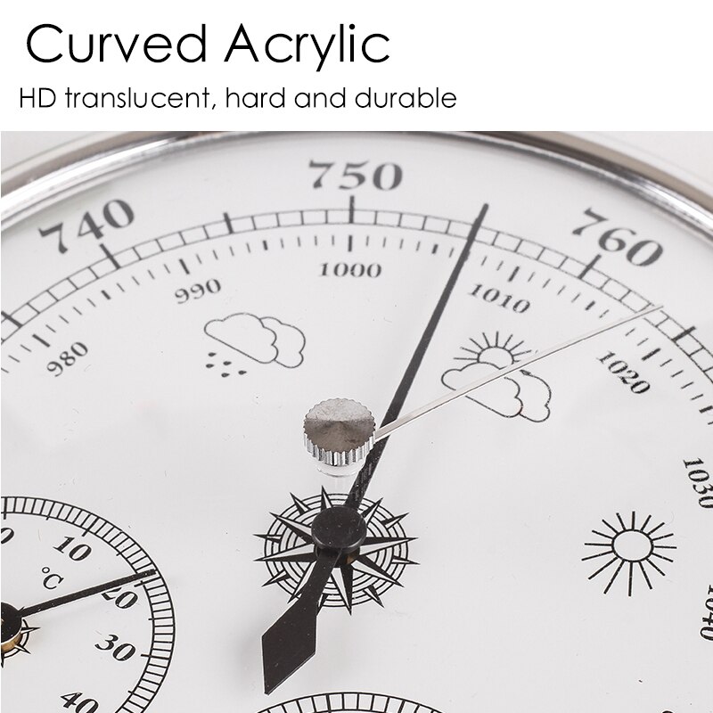 Wall Mounted Multifunction Thermometer Hygrometer High Accuracy Pressure Gauge Weather Instrument Barometers