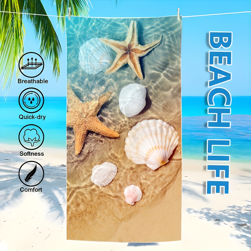 Schwimm-Badetuch, Mikrofaser-Strandtuch, dünn, saugfähig, extra großes Handtuch für Strand, Schwimmen, Camping, Yoga, Schlecht, Sport