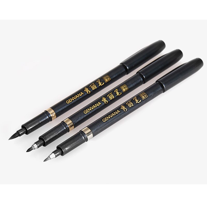 3 stücke Kalligraphie Pinsel stift autogramm Schönheit stift Unterschrift kalligraphie Zeichnung Malerei