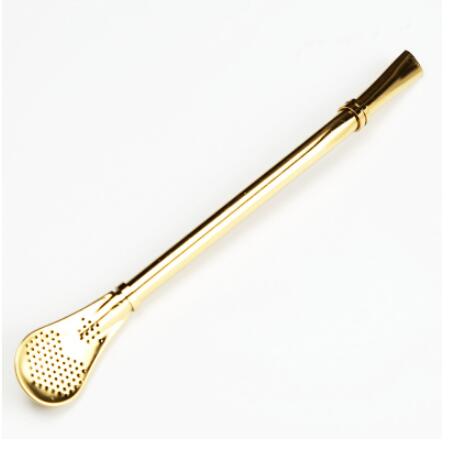 Cocktail Glass Stainless Steel Silver Rose Gold Cocktail Juice Drink Champagne Pineapple Party Barware Kitchen Tools: Straw gold