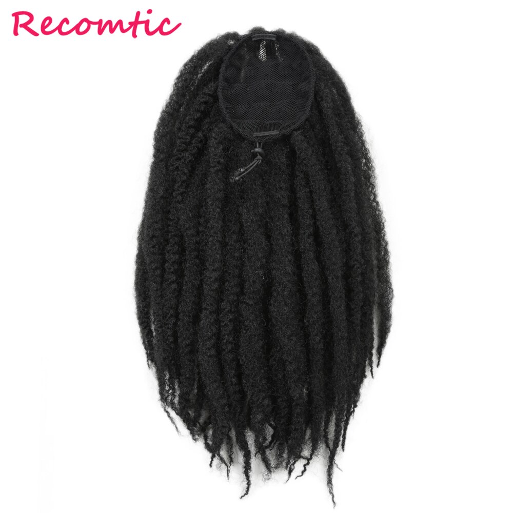 Recomtic 12Inch Crochet Hair Synthetic Braiding Hair Extensions Extensions Straight Goddess Locs For Black Women: Default Title