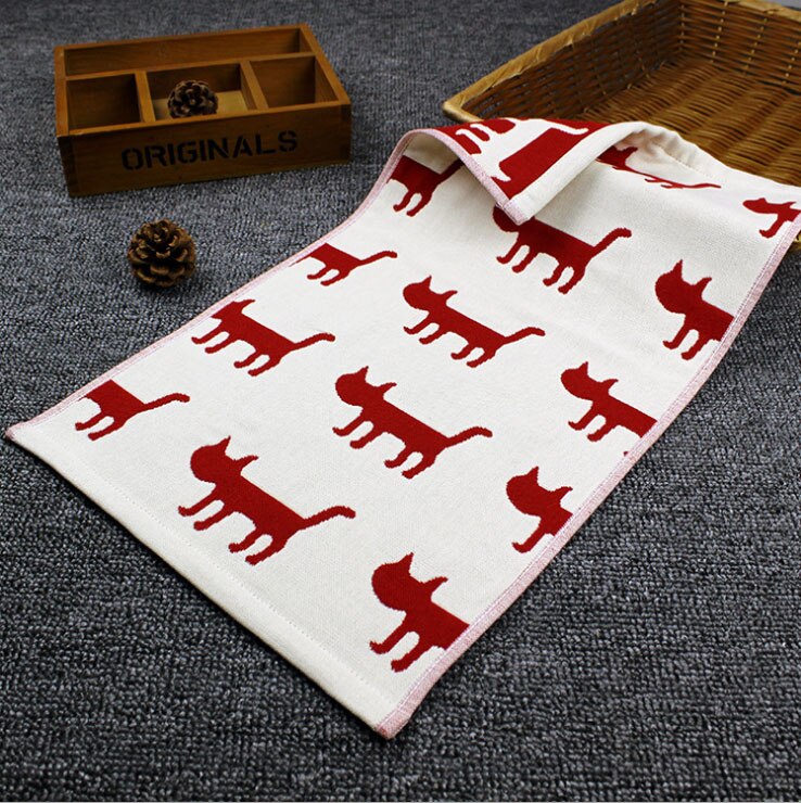 3 stuks cartoon kat handdoekjes gezichtshanddoeken katoenen snel drogende zachte washandjes badkamerhanddoeken