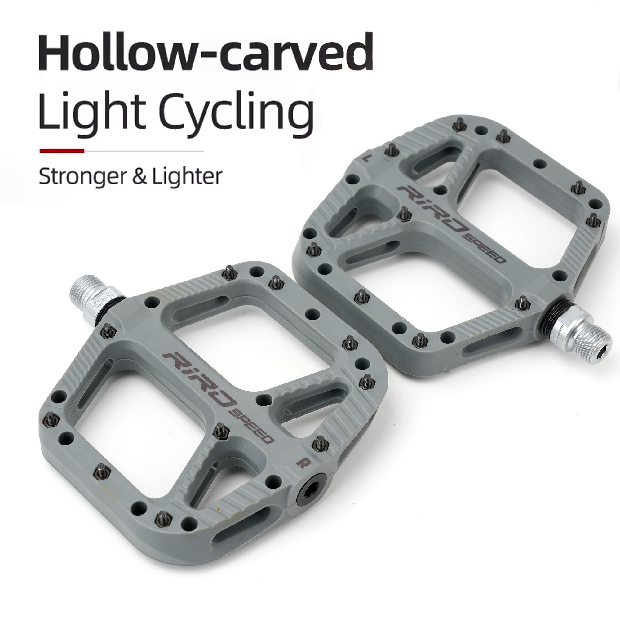 Pedales de bicicleta de montaña, rodamientos de sellado ultraligeros, pedales de bicicleta, pedales de plataforma plana de nailon para piezas de bicicleta de montaña bmx de carretera