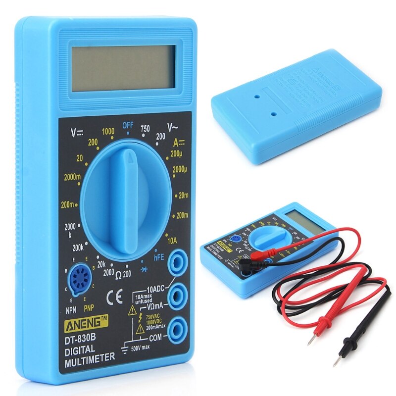 DT-830B Multimeter Lcd Auto Range Digitale Voltmeter Ohmmeter Volt Tester