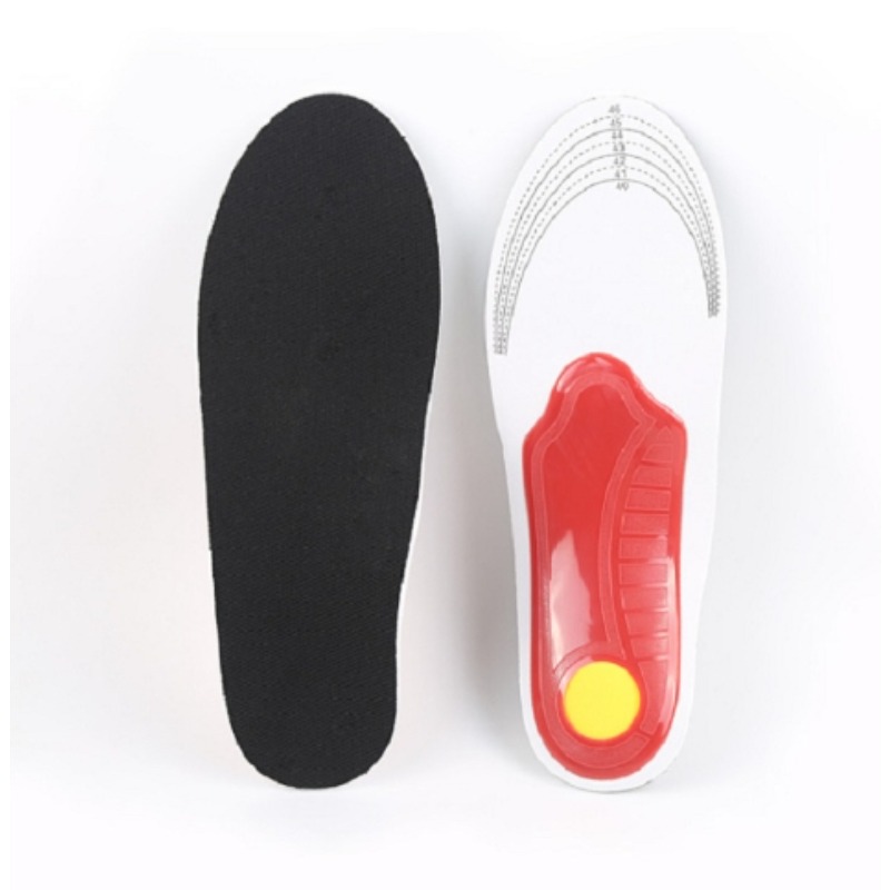 1 paar Orthopedische Binnenzool Steunzool Platvoet Orthopedische Inlegzolen Beweging Demping Kussen Padding Binnenzool Sport Demping Inlegzolen: Black