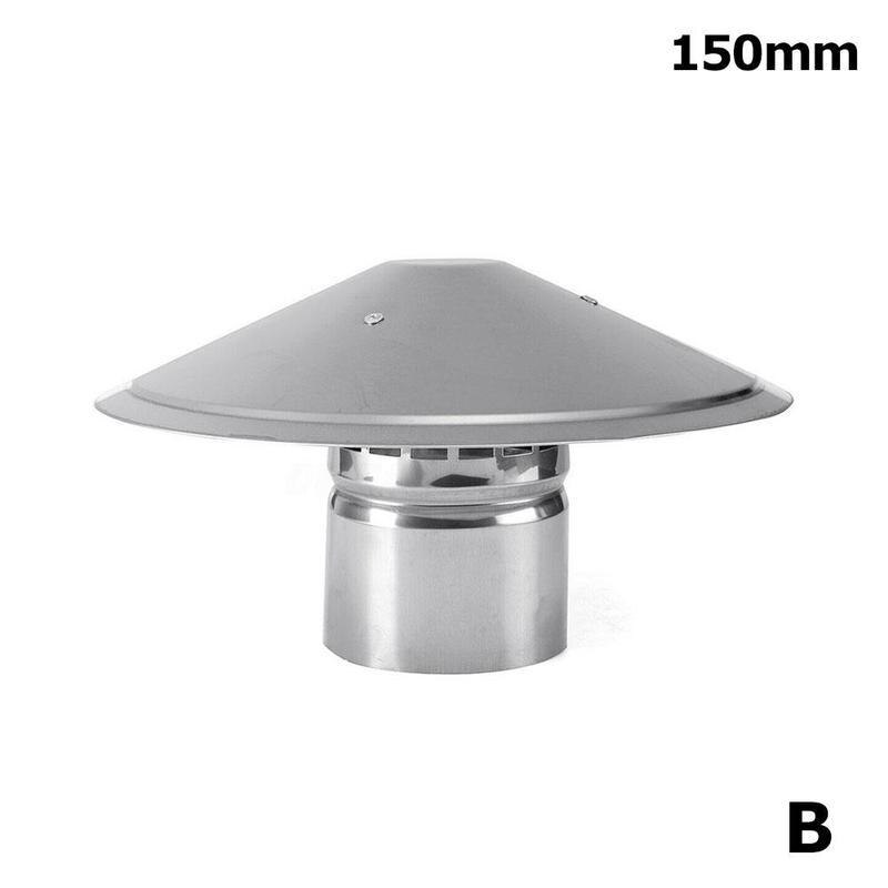 Dach nasser Kappe Pilz Geformt Verzinktem Eisen 100/150/200mm Kappe Für Haube Abgas Kamin Belüftung Rohre y0N4: 150mm
