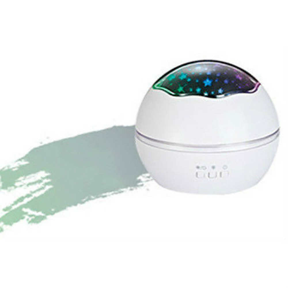 Romantische Sterrenhemel Projector Dromerige Roterende LED Baby Slapen Nachtlampje Projectie Lamp Kids: WHITE