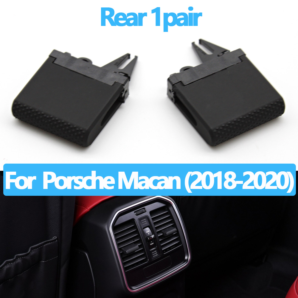 Car Front Rear Air Conditioning AC Vent Grille Clip Slider Repair Kit For Porsche Macan: NEW Rear 2pcs