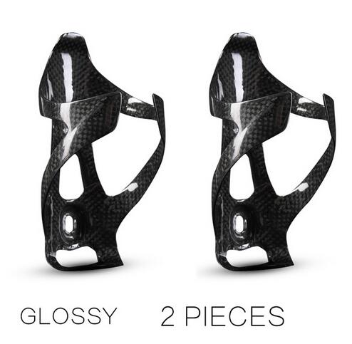 Carbon Water Bottle Cage Bicycle Bottle Holder MTB Road Carbon Bottles Cages Bike Bottles Holder 25g Bicycling Bidon Cycling: no logo glossy 2 pcs