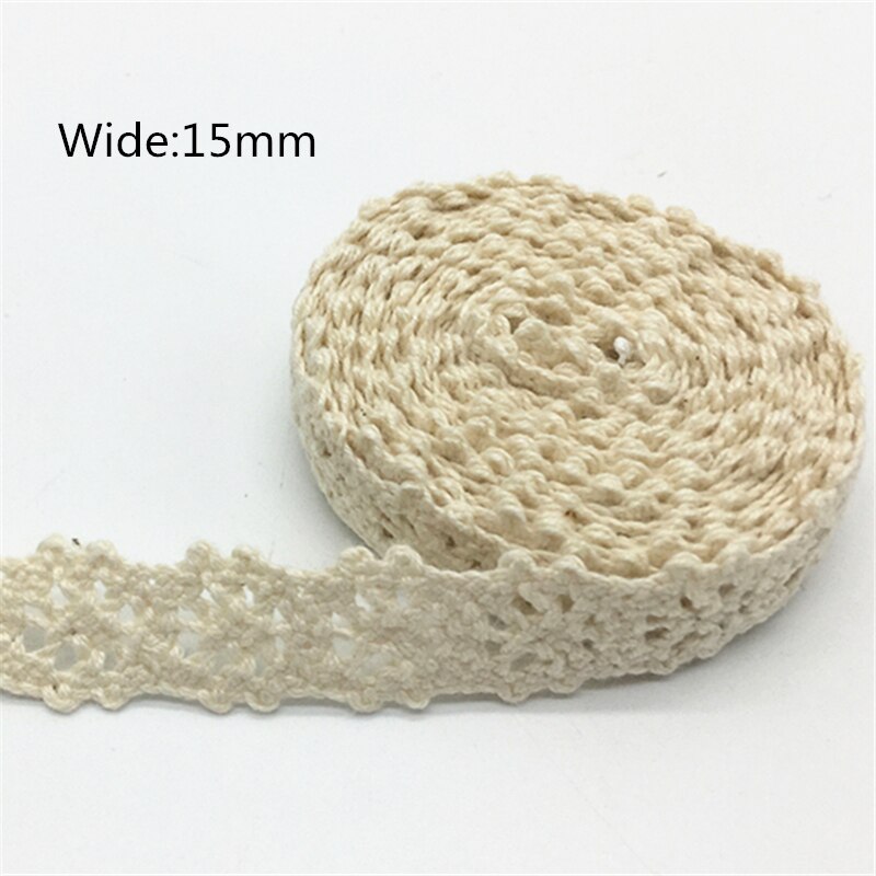 2 yards 100% Katoen Kant Lint Voor Kleding Naaien Stof Ivoor Trim Katoen Gehaakte Kant Stof Lint Handgemaakte Accessoires: NICKEL