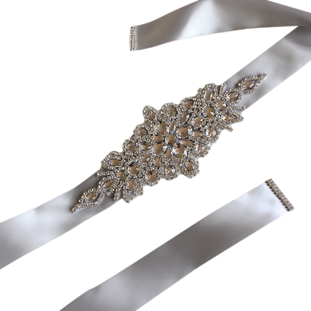 Ceinture femme cristal mariage ceintures Satin strass robe de mariée ceinture accessoires de mariage ruban de mariée ceinture ceinture: NO.3