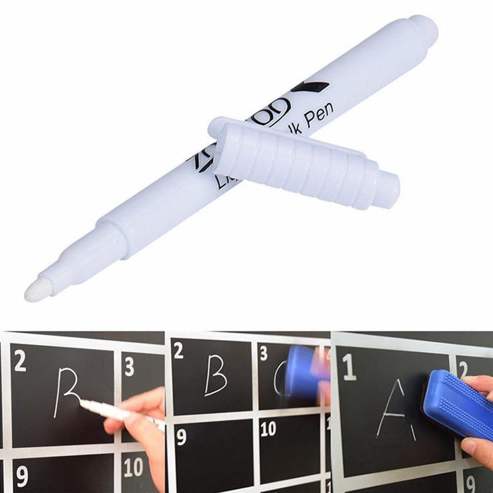 1 st vit flytande krita penna markör glas tavla svart tavla penna på bläck vit penna fönster använd svart tavla flytande  k7 p 1