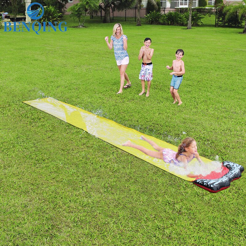 Benqing Kinderen Glijbaan Speelgoed Zomer Outdoor Gazon Water Jet Glijbaan Bed Enkele Surfplank Tuin Speelgoed WJ191