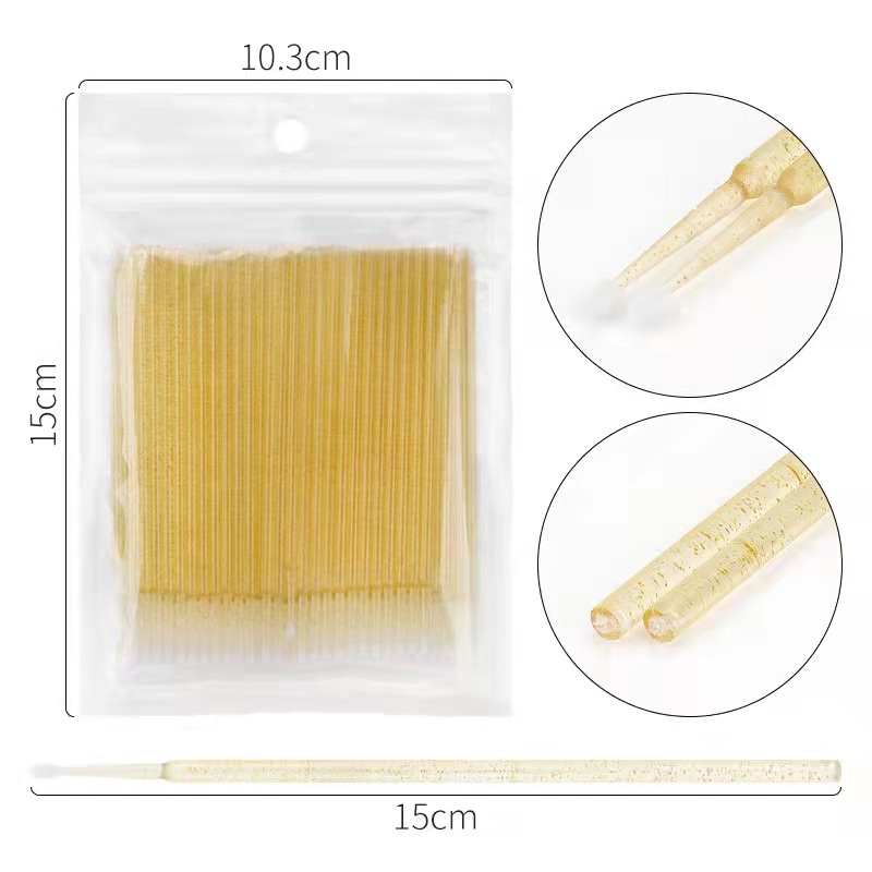 Nuovo 100/5 pz/borsa monouso MicroBrush ciglia estensione ciglia individuali rimozione tampone Micro spazzola per strumenti di estensione ciglia: 100PCS-YL