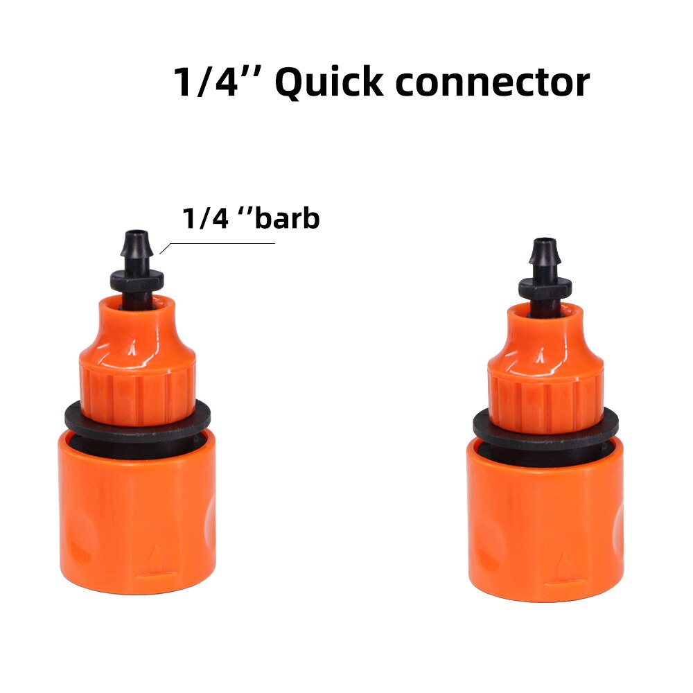 1/4" 3/8" 1/2" 3/4" Pipe Quick Coupling Faucet Standard Connector Garden Greenhouse Watering Irrigation Hose Connectors Adapter