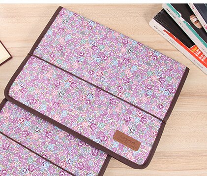 Documents Folders A4 Large-capacity File Bag 12 Pockets Portable Filing Cabinet Expandable Briefcase Office Accessories: D