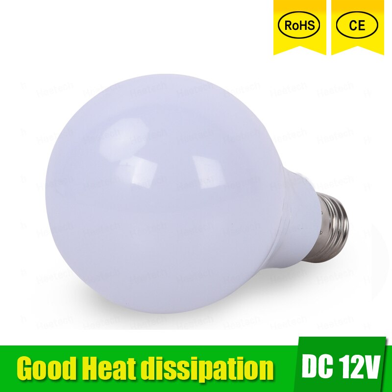 5pcs E27 LED Bulb Lights 3W 5W DC 12V Led Lamp 9W 12W 15W Energy Saving Lampada 12 Volts Led Light Bulbs for Outdoor Lighting