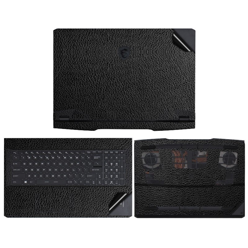 Vinyl Stickers for MSI Laptop GE66 Gaming NoteBook PVC Decal Anti-Scratch Cover for MSI GE66/GP66 Protective Film: For MSI GP76 / Black PU