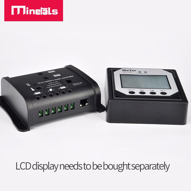 12V/24V 10A Duo battery charging solar controller For Lead-acid Rv solar charging controller