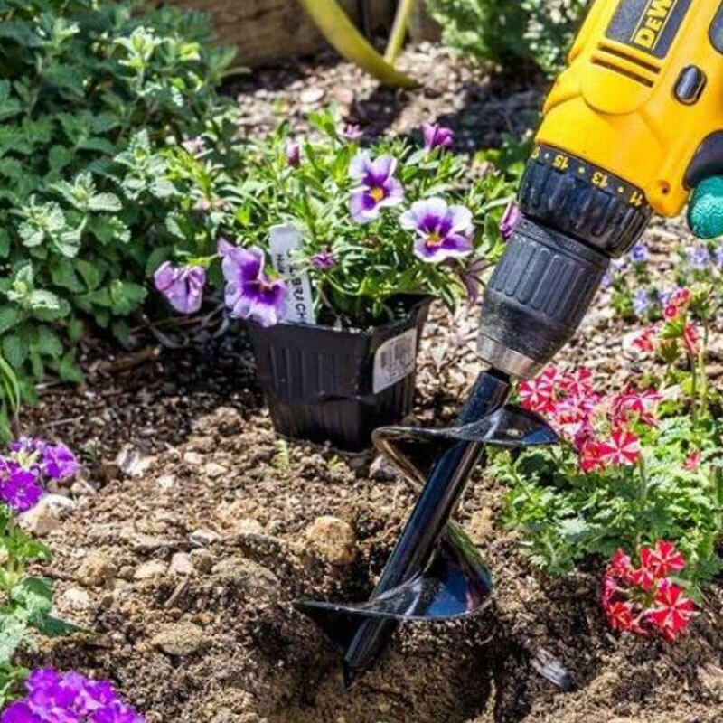 Earth Auger Hole Digger Tools Planting Machine Drill Bit Fence Borer Petrol Post Hole Digger Garden Auger Yard Tool