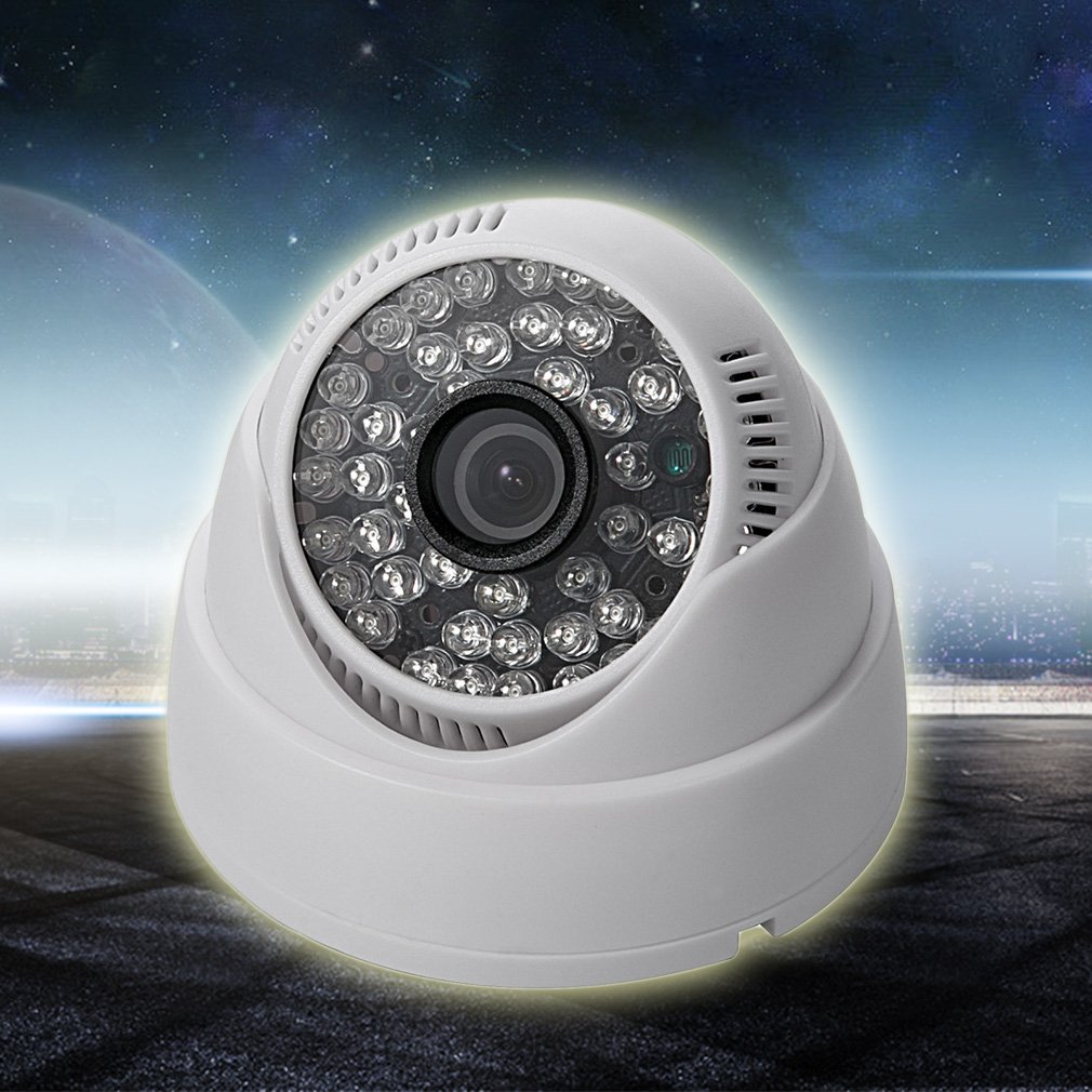 1100TVL CMOS Security Camera 48LED IR Color Indoor 3.6mm Dome CCTV Surveillance camera HD