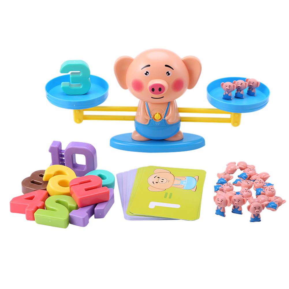 Montessori Math Toy Digital Monkey Balance Scale Educational Math Penguin Balancing Scale Number Board Game Kids Learning Toys: 4