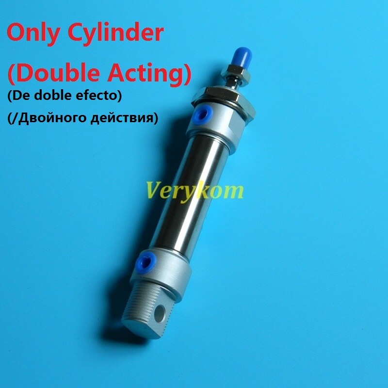 Pneumatic Stainless Steel Air Mini Cylinder Piston Bore 20MM Stroke 50MM Double Acting Magnet Buffer MA 20-50 20X50 -S Airtac: Only Cylinder