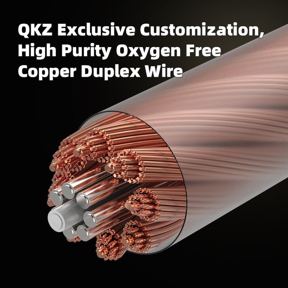 QKZ ZX1 Wired Headphones With Microphone HiFi Earphone Stereo Noise Cancelling Headset Bass Earbuds Sports Running Music Monitor