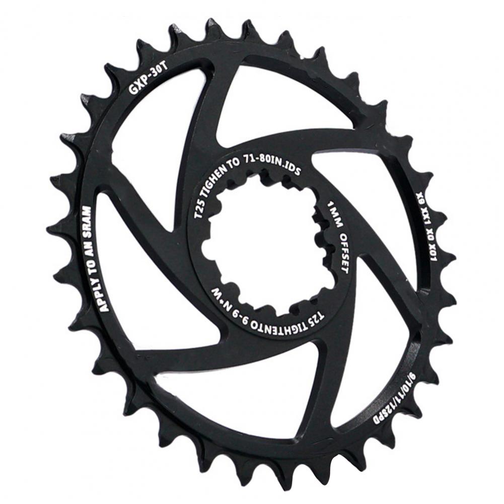 MTB Bike Bicycle GXP Single Speed Chainring 30T/32T/34T/36T/38T/40T Offset 1mm Bicycle Accessories Replacement Parts